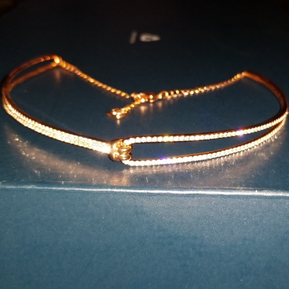Swarovski Rose Gold Crystal Choker